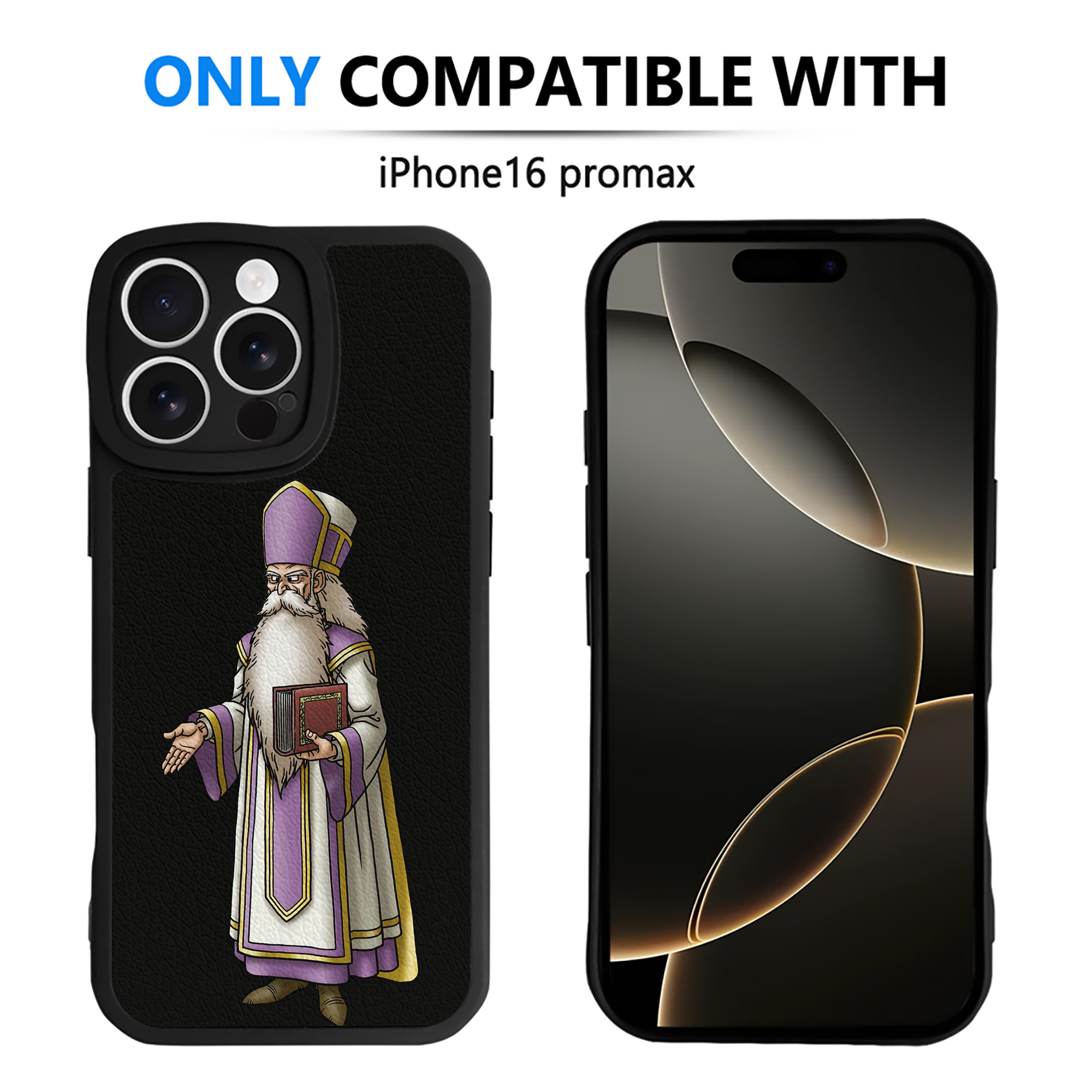 （画像用） ドラゴンクエスト Doragon Kuesuto Dragon Quest 【iPhone 16シリーズ対応】シリコンスマホケース（レザー調） 材質：シリコン